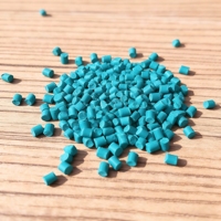 Masterbatch plastique vert clair, résistant à la température et aux intempéries, granulés de couleur universels
