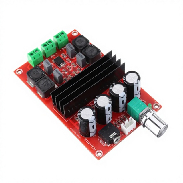Hot Sales JINQUANJIU AA505 Tube Digital Audio Board TDA3116D2 Power Amp 2.0 Class D Stereo HIFI Amplifier DC12-24V 2*100W