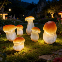 LED Simulations-Pilzlampe IP65 Wasserdicht 800 Lumen Stehende Kleine Fette Pilz-Modellierung Dekorative Beleuchtung