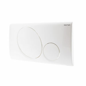 Bampi Plaque de commande à 2 boutons Mod VEGA Blanc pour bouton poussoir de toilette - Product Image 1