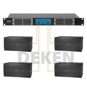 Amplifier DEKEN DA-42000E High Quality Stage Power Amplifier 4 Channel 2000 Watt Professional Power Amplifier For 18 Inch Subwoofer