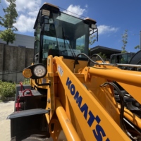 Gebrauchter Komatsu WA100 Radlader, Original Japanischer Kompakt-Frontlader, Baumaschine in Gutem Betriebszustand