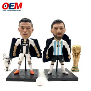 Custom 5inch 3D custom football player action figure, lifelike soccer players action figure