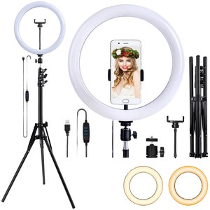 Anneau lumineux d'usine 10 12 pouces Anneau lumineux rond professionnel <span class=keywords><strong>pour</strong></span> studio <span class=keywords><strong>photo</strong></span> LED <span class=keywords><strong>pour</strong></span> selfie caméra photographie vidéos - Product Image 1