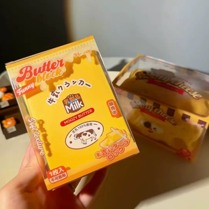 ของเล่นบีบจำลองเนย ของเล่นบีบสโลว์ไรซิ่งรูปอาหารน่ารัก ของเล่นคลายเครียด ของเล่นสะสม สำหรับขายส่งและเป็นของขวัญ - Product Image 1