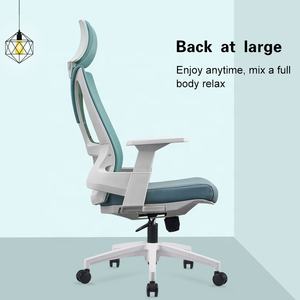 Chaise de <span class=keywords><strong>bureau</strong></span> en peluche multifonctionnelle à dossier haut ergonomique pour personnes obèses - Product Image 4