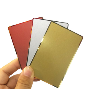 Grabado de acero inoxidable NFC Tarjeta de metal NTAG216 Tarjeta de identificación En blanco Negro NFC Metal Aluminio Tarjetas de miembro de negocios con chip - Product Image 6