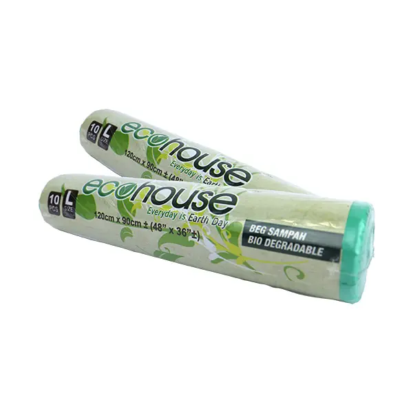 Livraison rapide en gros GB Bio Roll Green L Size Design avec plastique HDPE/LDPE biodégradable