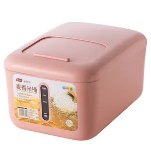 New Rice Dispenser Storage Box Container 12kg Cereals And Grain Bucket Dry Food Storage Container For Organizing Home Kitchen