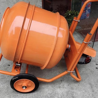 Bétonnière portable manuelle à basculement de 240 L, 2,5 kW, durable, pour les projets de construction des entrepreneurs