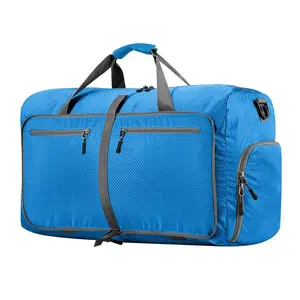 防水健身房运动包折叠旅行行李袋可折叠旅行包带鞋隔层