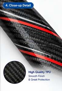 Protector de Borde para Raqueta de Pádel, TPU Resistente, Venta al Por Mayor de Fábrica, 1 Unidad por Paquete - Product Image 4