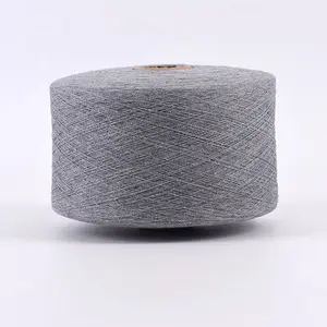 16/1 Light Grey Regenerated Cotton Fabric Knitting Socks Yarn