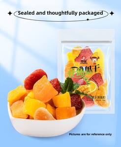 Zhongbao Snack de fruits mélangés séchés, saveurs pêche, fraise, <span class=keywords><strong>orange</strong></span>, mangue, fruit du dragon, en tranches, en vrac, prêt à consommer, 500g, OEM - Product Image 5