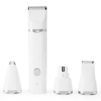 Tondeuse à poils pour animaux sans fil à faible bruit avec lame de 32 mm, tondeuse de précision pour pattes, lame courbée et lime à ongles