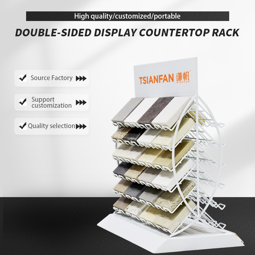 Factory Direct Countertop Display For Mosaic Showroom Tile Quartz Stone Marble Display Rack Stand