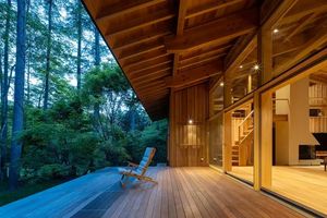 Cabine <span class=keywords><strong>forestière</strong></span> japonaise contemporaine, naturelle et chaleureuse, adaptée à la retraite de guérison, artistique - Product Image 3