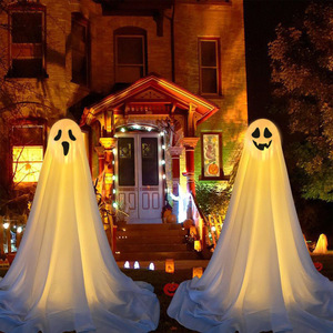 Agent de Dropshipping Shopify pour la distribution de décorations d'Halloween 2026 : Fantôme effrayant lumineux qui brille dans le noir pour porte d'entrée et jardin - Product Image 3