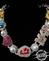 Collier en or 9K-18K de luxe, style hip-hop, chaîne en corde |   Diamant et perle de culture pour mariage, fiançailles et cadeau de fête