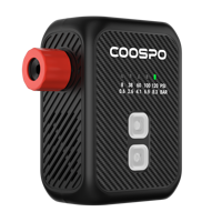Pompe à vélo électrique COOSPO AP-E1 Mini avec manomètre, adaptateur de valve automatique, gonfleur de pneus portable pour le cyclisme