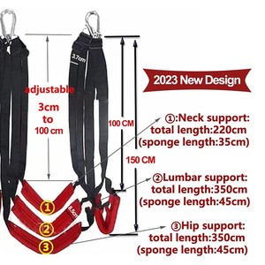 Altalena del sesso per il soffitto delle coppie, BDSM Sling Spinning giocattoli di ritenuta dell'oscillazione del sesso per adulti, Set di Bondage del sesso per la posizione del sesso - Product Image 3