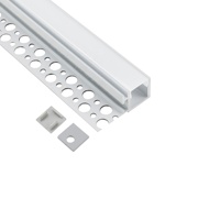 Profilé en aluminium LED encastré pour plafond en plaque de plâtre, montage encastré, lumière linéaire