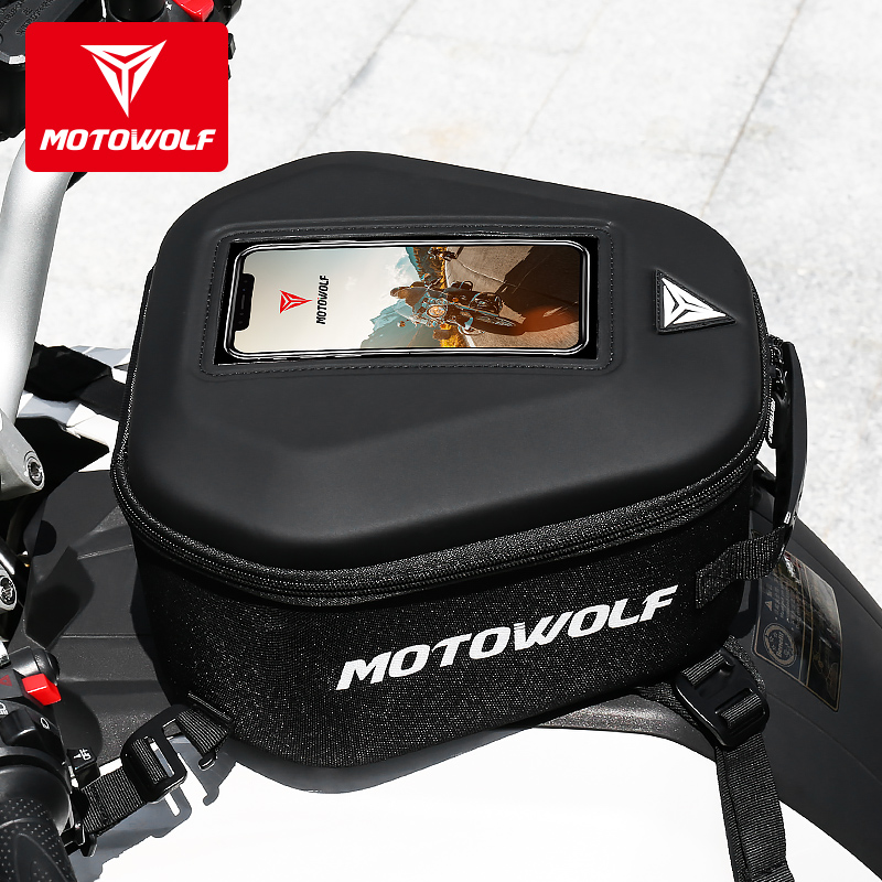 MOTOWOLF портативный нескользящий с отражающей полосой практичный защитный внешний вид сменный рюкзак сумка для топливного бака