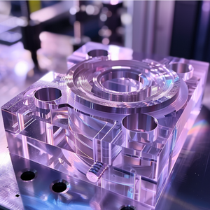 Custom High Precision Acrylic Pmma Pom Peek Abs Pc Plastic Cnc Milling Turning Machining <strong>Parts</strong> - Product Image 2