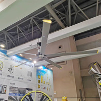Ventilateur de plafond industriel à entraînement direct JULAI PMSM HVLS 5m-7.3m (16ft-24ft) à économie d'énergie pour la ventilation des gymnases