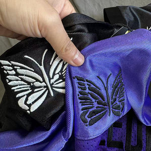 Maillot de sport tendance personnalisable avec logo, vêtements de sport en maille brodée, maillot papillon, t-shirt décontracté à manches courtes - Product Image 2