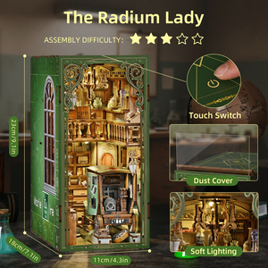 Minicity cuốn sách Nook kit, DIY Cảnh thu nhỏ nhà Kit ngôi nhà nhỏ nhỏ booknook thủ công kệ sách trang trí - Product Image 3