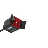 Chargeur de téléphone portable pour moto QC3.0, interface de charge rapide USB, modification