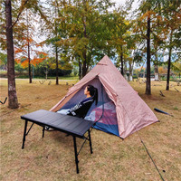 Vente directe d'usine Table de pique-nique de barbecue de camping pliable 4 unités Table IGT pliante en aluminium