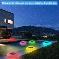 Boule Solaire Flottante avec 16 Couleurs RVB LED Télécommande IP68 pour Plage et Piscine
