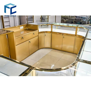 Penbo nước hoa sang trọng kisok đồ nội thất cửa hàng thiết kế hiển thị bảng kính nước hoa Showcase tủ trưng bày - Product Image 3