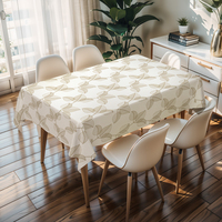 Nappe carrée anti-rayures à motif marbre solide RNPT, nappe anti-poussière et lavable, couvre-table pour fête et événement