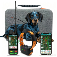 Collier de dressage pour chien Genius avec GPS, traceur anti-perte pour animaux de compagnie, localisation en temps réel, stimulation, compatible Android, adapté aux terrains variés
