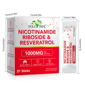 SOLOTREE Perbaikan Seluler Anti Penuaan Meningkatkan NAD 1000mg Cairan NAD Nikotinamida Resveratrol Suplemen NAD - Product Image 6