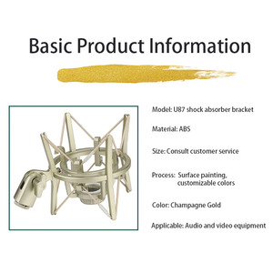 Chuyên nghiệp chống rung sốc núi cho <span class=keywords><strong>neumann</strong></span> u87 mic-bền nhựa Clip chủ, Studio Microphone phụ kiện - Product Image 6
