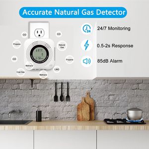 Détecteur 4-en-1 de monoxyde de carbone et de gaz naturel, moniteur de monoxyde de carbone et de gaz combustibles pour cuisine, maison, camping-car - Product Image 4