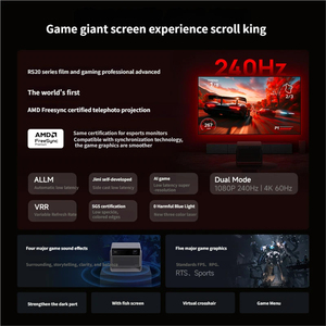 Projecteur laser tricolore 4K natif XGIMI RS 20 Plus, luminosité 2800 CVIA, 240 Hz pour le gaming et home cinéma portable - Product Image 2