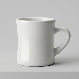 Traditional American Diner Mug Classic Silhouette Hand Made <b>Ceramic</b> Coffe Tea <b>Cups</b> Wholesale - Product Image 1