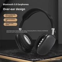Casque de jeu supra-auriculaire tendance P9 avec annulation active du bruit (ANC) 5.0, mousse à mémoire de forme, basses profondes, sans fil pour mobile