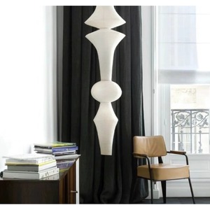 โคมไฟกระดาษสไตล์ญี่ปุ่น Isamu สำหรับ Noguchi โคมไฟเพดานวินเทจสไตล์ลอฟท์ สำหรับมุมบันได แสง 3000K CCT ใช้ไฟ AC สไตล์วบิซาบิ - Product Image 4