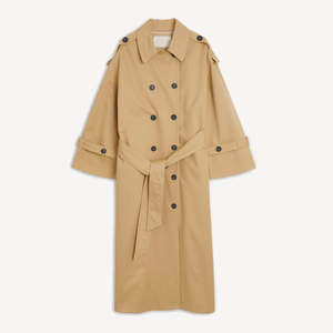 Cappotto autunnale a maniche lunghe a doppio petto con collo rovesciato <span class=keywords><strong>Trench</strong></span> da <span class=keywords><strong>donna</strong></span> - Product Image 4