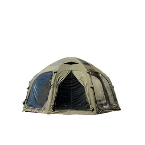 Tenda bola tiup kapasitas 3-5 orang, tenda kubah bintang 3000mm vinil tahan air luar ruangan berkemah keluarga