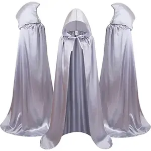 Baige Different Length Hooded Robe Halloween Christmas Cloak Costumes Party Cape