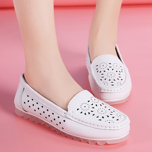 Nuove <span class=keywords><strong>Scarpe</strong></span> Estive da Infermiera per <span class=keywords><strong>Donna</strong></span>, Traspiranti, Non Stifose, Versatili, Sneakers <span class=keywords><strong>Bianche</strong></span> Semplici - Product Image 4