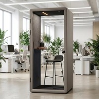 Cabine de travail insonorisée personnalisable, grand espace, pour une personne, cabine téléphonique d'hôtel, isolation acoustique, pod de réunion de bureau
