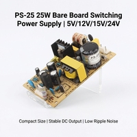 Alimentation à châssis ouvert haute efficacité PS-25-12 LEYU 25W 12V 2.1A, convertisseur AC-DC isolé pour contrôle industriel